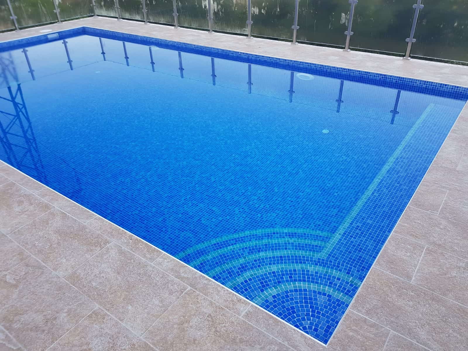 infinity pool blue
